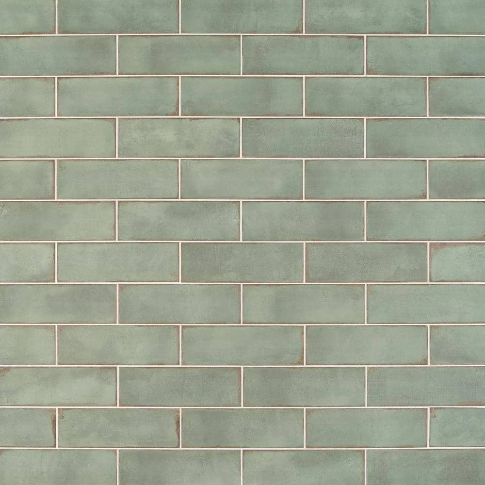 Santa Fe Green 3.93 in. x 11.96 in. Polished Ceramic Wall Tile (10.76 sq. ft./Case) by Ivy Hill Tile 6 Santa Fe Green 3.93 in. x 11.96 in. Polished Ceramic Wall Tile (10.76 sq. ft./Case) by Ivy Hill Tile - Image 4