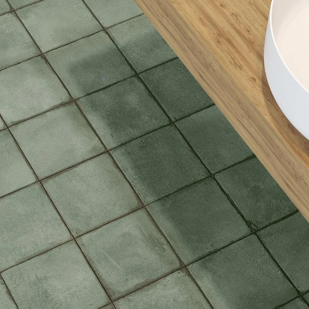 Santa Fe Green 7.87 in. x 7.87 in. Matte Porcelain Floor and Wall Tile (11.19 sq. ft./Case) by Ivy Hill Tile 10 Santa Fe Green 7.87 in. x 7.87 in. Matte Porcelain Floor and Wall Tile (11.19 sq. ft./Case) by Ivy Hill Tile - Image 8