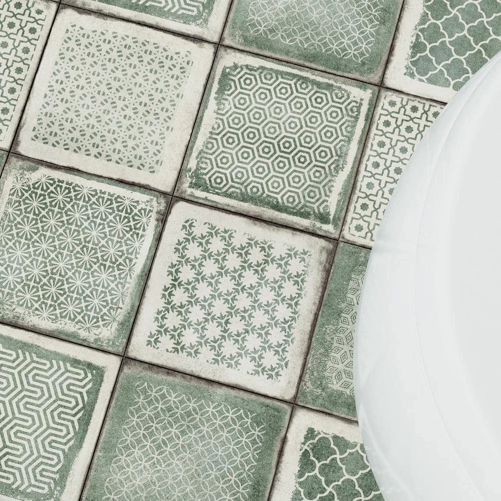 Santa Fe Deco Green 7.87 in. x 7.87 in. Matte Porcelain Floor and Wall Tile (10.32 sq. ft. / Case) by Ivy Hill Tile 10 Santa Fe Deco Green 7.87 in. x 7.87 in. Matte Porcelain Floor and Wall Tile (10.32 sq. ft. / Case) by Ivy Hill Tile - Image 8