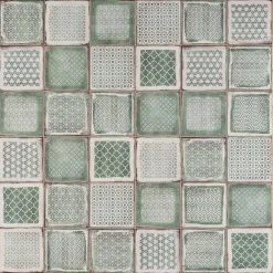 Santa Fe Deco Green 7.87 in. x 7.87 in. Matte Porcelain Floor and Wall Tile (10.32 sq. ft. / Case) by Ivy Hill Tile 12 Santa Fe Deco Green 7.87 in. x 7.87 in. Matte Porcelain Floor and Wall Tile (10.32 sq. ft. / Case) by Ivy Hill Tile -Tile Elegant Shop green ivy hill tile porcelain tile ext3rd106069 c3 1000