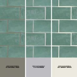 Catalina Green Lake 3 in. x 6 in. Polished Ceramic Subway Wall Tile (5.38 sq.ft./case) by Ivy Hill Tile 12 Catalina Green Lake 3 in. x 6 in. Polished Ceramic Subway Wall Tile (5.38 sq.ft./case) by Ivy Hill Tile -Tile Elegant Shop green lake ivy hill tile ceramic tile ext3rd101721 1d 1000