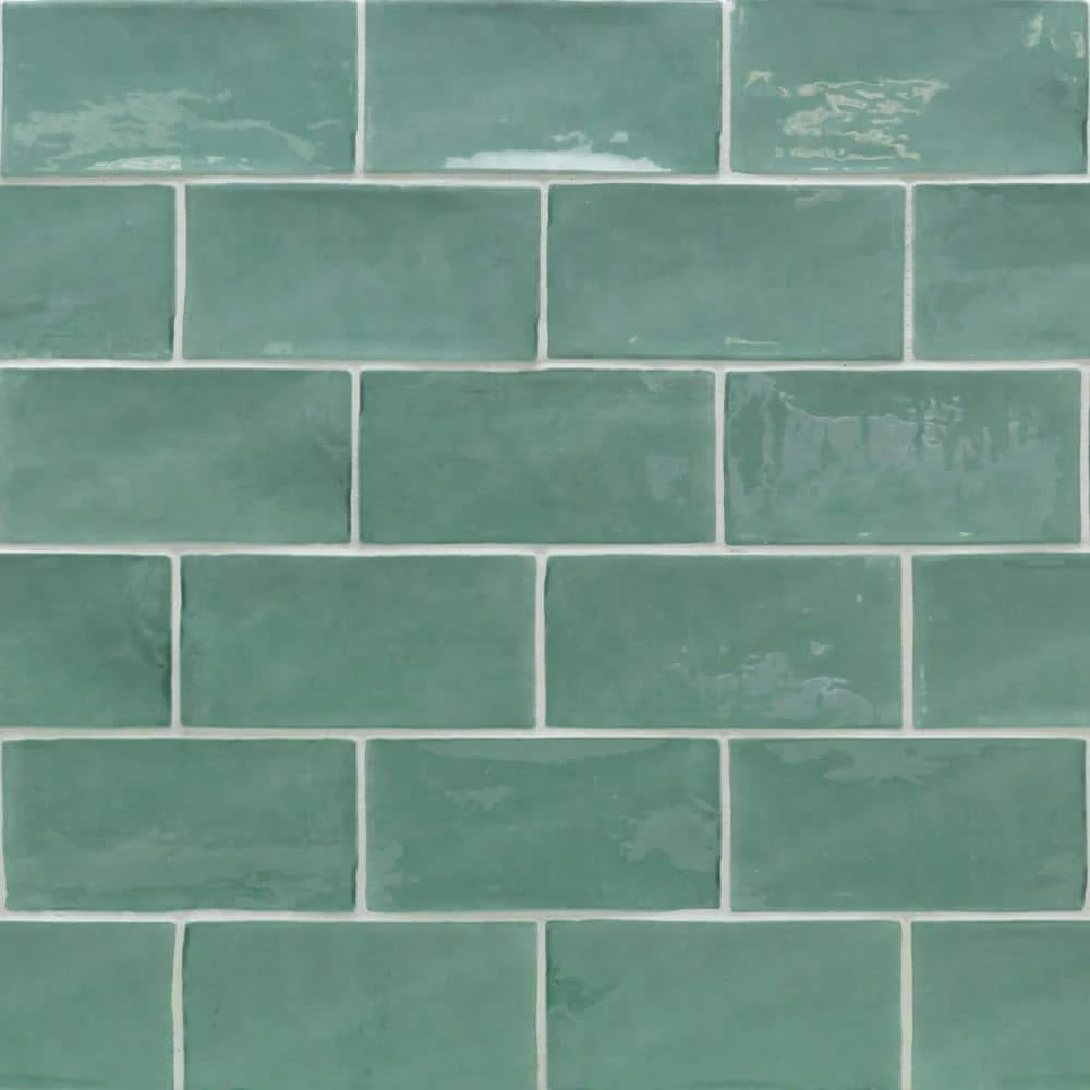 Catalina Green Lake 3 in. x 6 in. Polished Ceramic Subway Wall Tile (5.38 sq.ft./case) by Ivy Hill Tile 6 Catalina Green Lake 3 in. x 6 in. Polished Ceramic Subway Wall Tile (5.38 sq.ft./case) by Ivy Hill Tile - Image 4