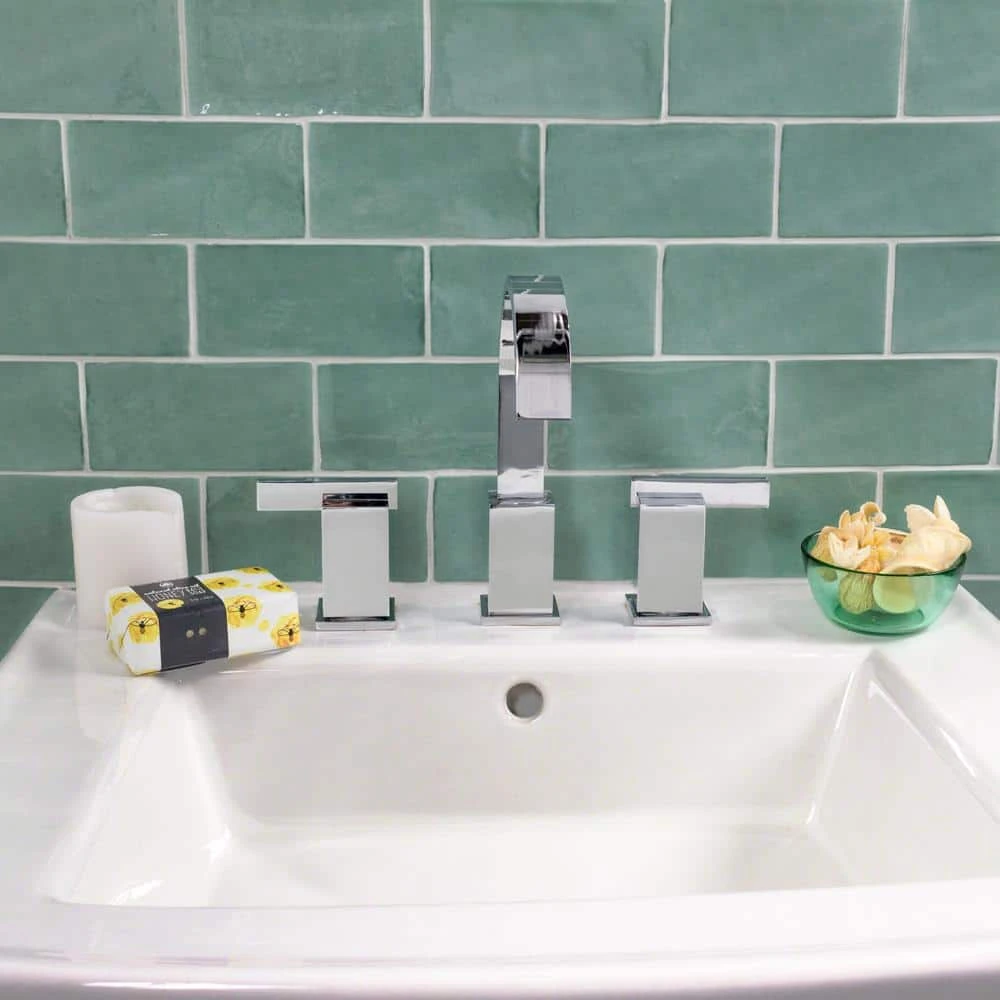 Catalina Green Lake 3 in. x 6 in. Polished Ceramic Subway Wall Tile (5.38 sq.ft./case) by Ivy Hill Tile 10 Catalina Green Lake 3 in. x 6 in. Polished Ceramic Subway Wall Tile (5.38 sq.ft./case) by Ivy Hill Tile - Image 8