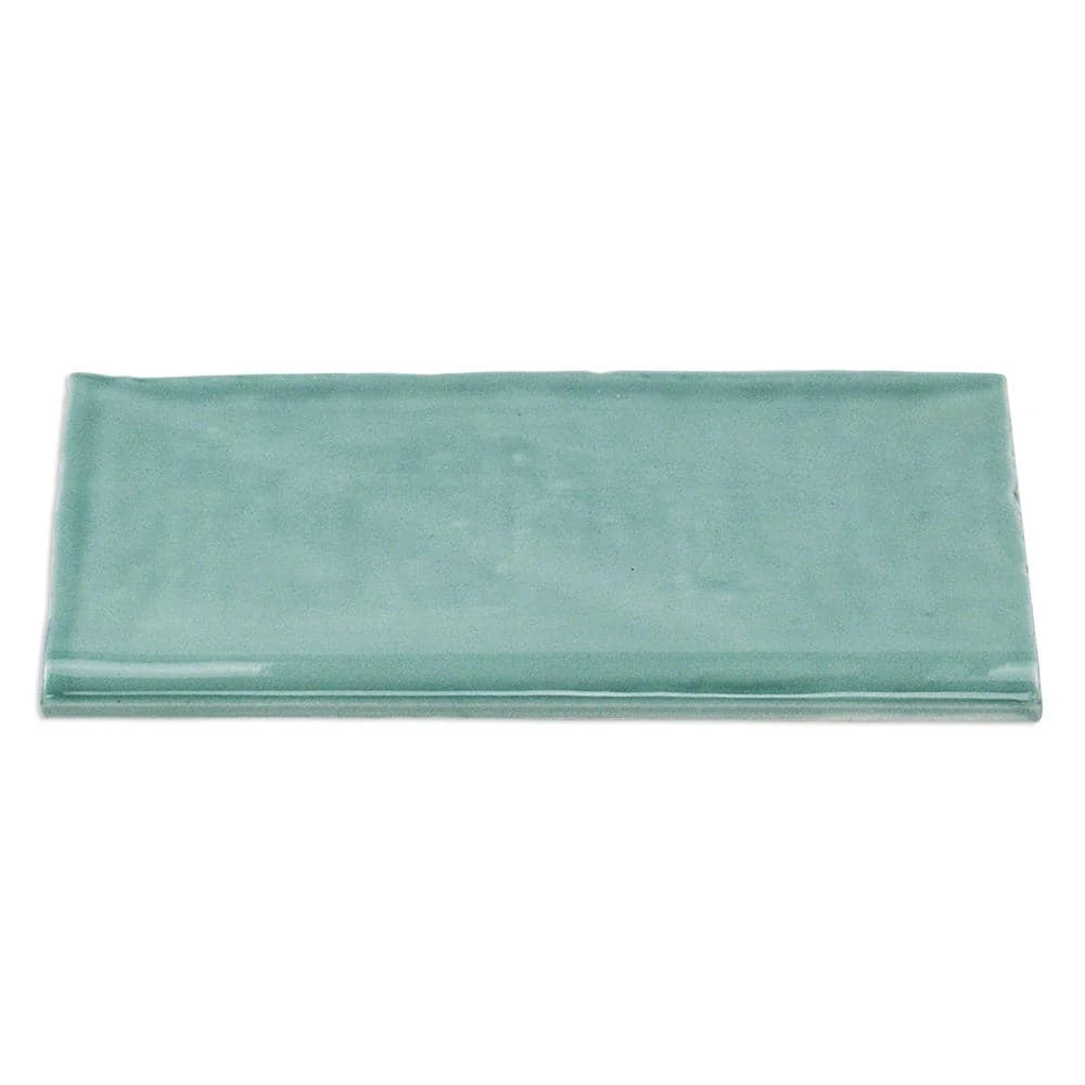 Catalina Green Lake 3 in. x 6 in. Polished Ceramic Wall Bullnose Tile by Ivy Hill Tile 4 Catalina Green Lake 3 in. x 6 in. Polished Ceramic Wall Bullnose Tile by Ivy Hill Tile - Image 2