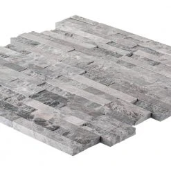 Fortress Split Face Grey 11.75 in. x 12 in. Interlocking Split Face Marble Mosaic Tile (9.79 sq. ft./Case) by Jeffrey Court 9 Fortress Split Face Grey 11.75 in. x 12 in. Interlocking Split Face Marble Mosaic Tile (9.79 sq. ft./Case) by Jeffrey Court -Tile Elegant Shop grey jeffrey court marble tile 99648 40 1000