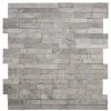 Fortress Split Face Grey 11.75 in. x 12 in. Interlocking Split Face Marble Mosaic Tile (9.79 sq. ft./Case) by Jeffrey Court 2 Fortress Split Face Grey 11.75 in. x 12 in. Interlocking Split Face Marble Mosaic Tile (9.79 sq. ft./Case) by Jeffrey Court -Tile Elegant Shop grey jeffrey court marble tile 99648 64 1000