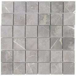 Marmo Grigio 12 in. x 12 in. Matte Marble Look Porcelain Mosaic Tile (1 Sq. Ft./Each) by Ivy Hill Tile -Tile Elegant Shop grigio ivy hill tile mosaic tile ext3rd101684 4f 1000