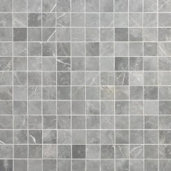 Marmo Grigio 12 in. x 12 in. Matte Marble Look Porcelain Mosaic Tile (1 Sq. Ft./Each) by Ivy Hill Tile