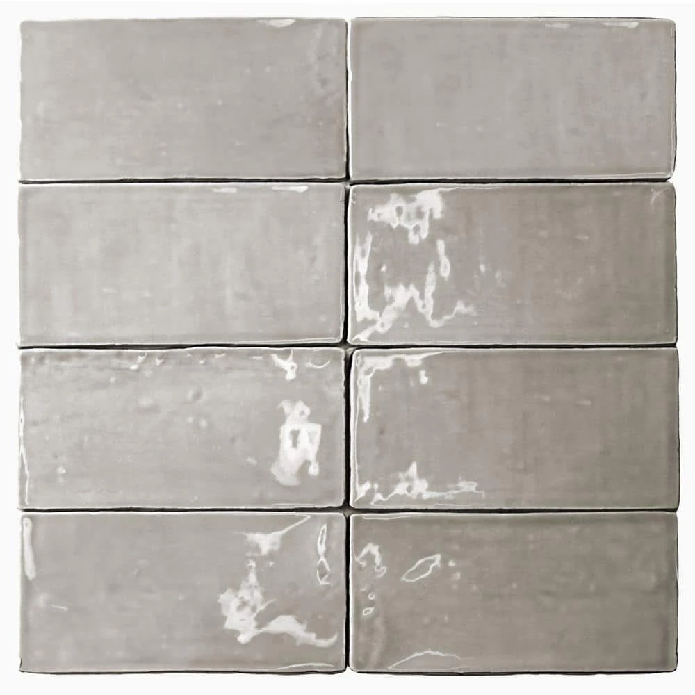 Catalina Gris 3 in. x 6 in. Polished Ceramic Subway Wall Tile (5.38 sq.ft./case) by Ivy Hill Tile 6 Catalina Gris 3 in. x 6 in. Polished Ceramic Subway Wall Tile (5.38 sq.ft./case) by Ivy Hill Tile - Image 4