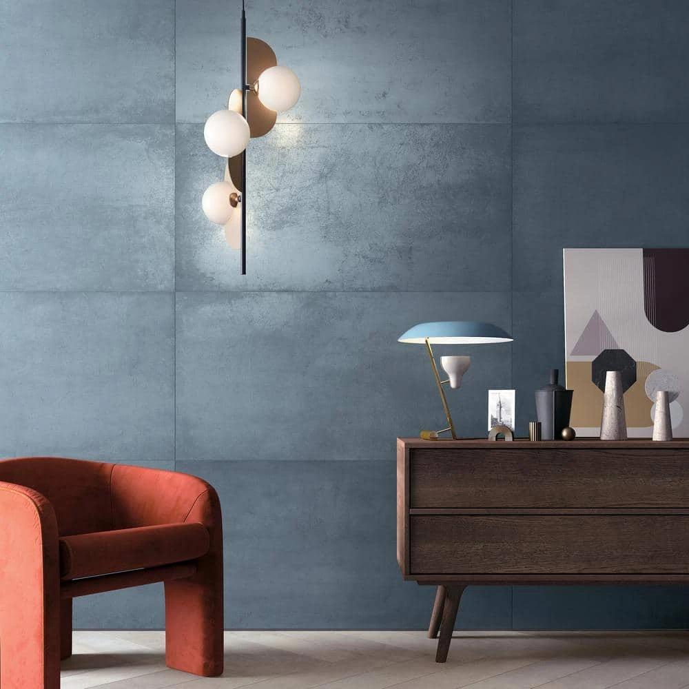 Forge Indigo 24 in. x 12 in. Matte Porcelain Floor and Wall Tile (7 Pieces, 13.56 Sq. Ft. /Case) by Ivy Hill Tile 4 Forge Indigo 24 in. x 12 in. Matte Porcelain Floor and Wall Tile (7 Pieces, 13.56 Sq. Ft. /Case) by Ivy Hill Tile - Image 2