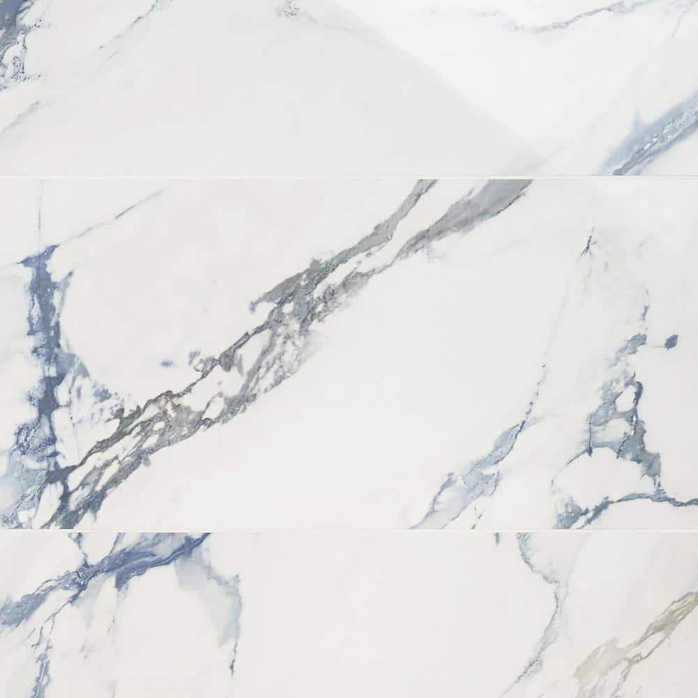 Calacatta Indigo 12 in. x 24 in. Polished Porcelain Floor and Wall Tile (6-Piece, 11.62 sq. ft./Case) by Ivy Hill Tile 9 Calacatta Indigo 12 in. x 24 in. Polished Porcelain Floor and Wall Tile (6-Piece, 11.62 sq. ft./Case) by Ivy Hill Tile - Image 7