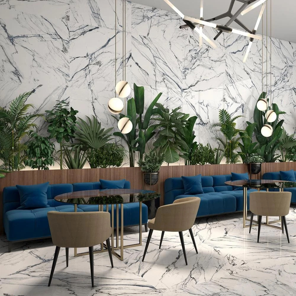 Calacatta Indigo 12 in. x 24 in. Matte Porcelain Floor and Wall Tile (6 pieces/11.62 sq. ft./Case) by Ivy Hill Tile 10 Calacatta Indigo 12 in. x 24 in. Matte Porcelain Floor and Wall Tile (6 pieces/11.62 sq. ft./Case) by Ivy Hill Tile - Image 8