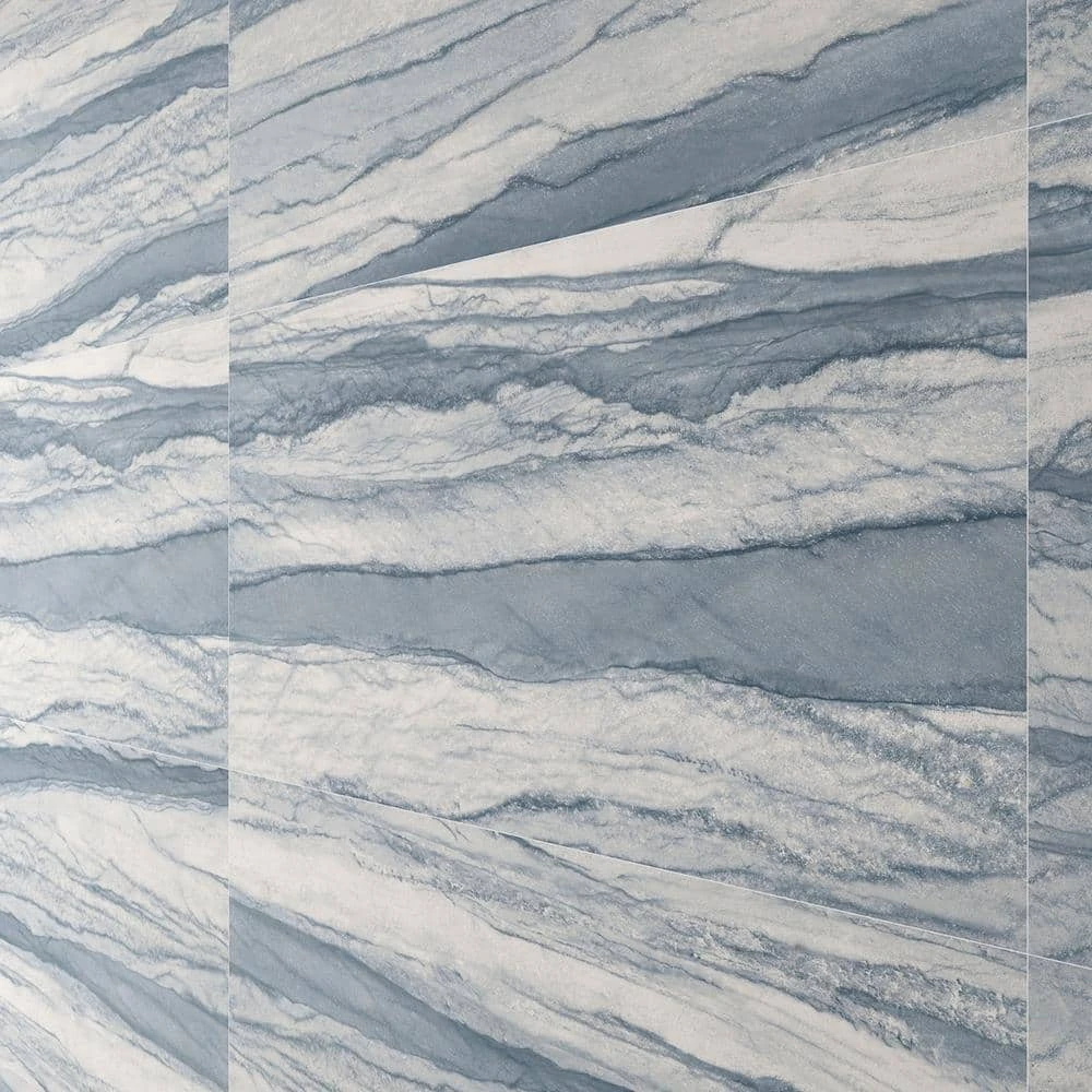 Macauba Indigo 23.62 in. x 47.24 in. Polished Porcelain Marble Look Floor and Wall Tile (15.49 sq. ft./Case) by Ivy Hill Tile 8 Macauba Indigo 23.62 in. x 47.24 in. Polished Porcelain Marble Look Floor and Wall Tile (15.49 sq. ft./Case) by Ivy Hill Tile - Image 6