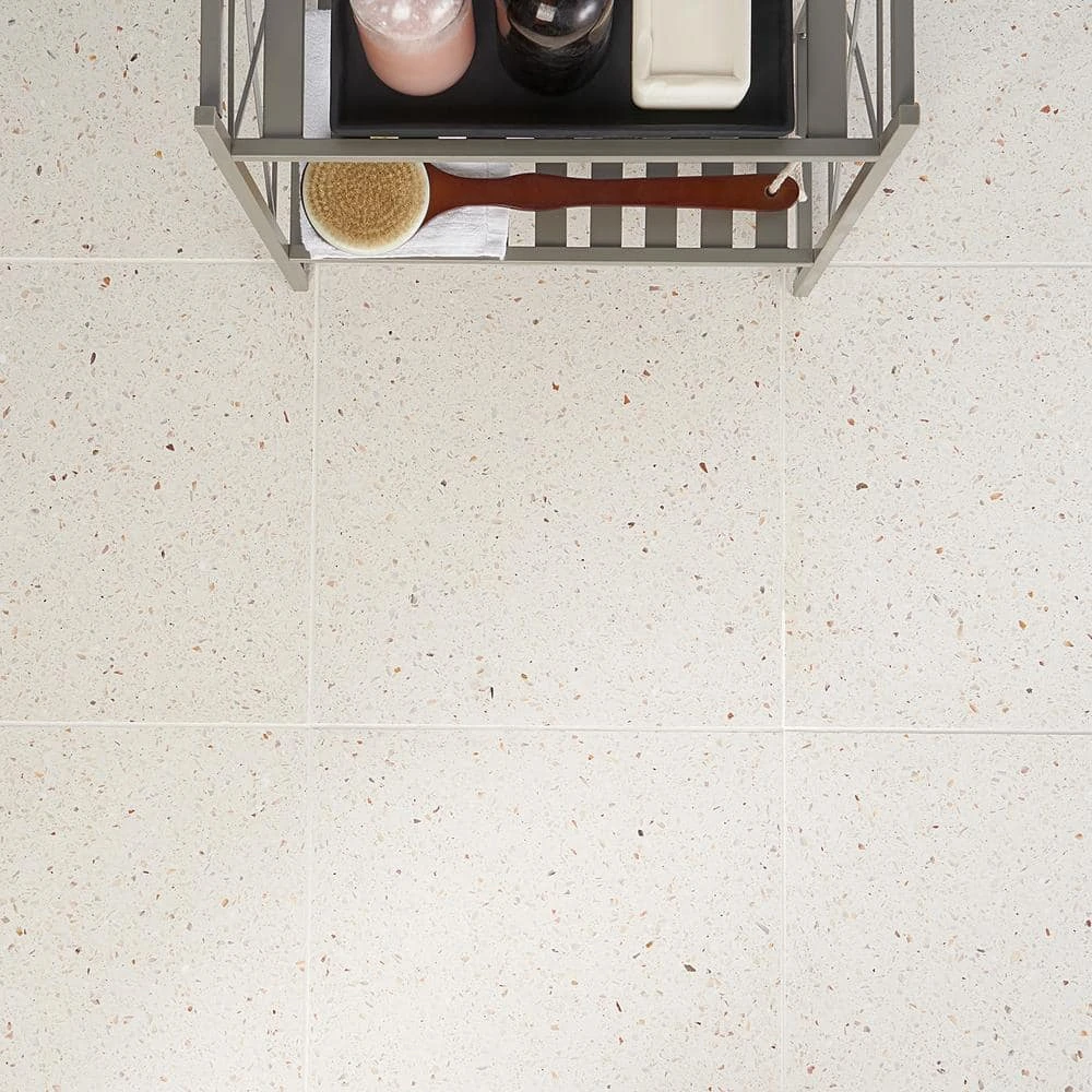 Raleigh Ivory Square 16.14 in. x 16.14 in. Polished Terrazzo Floor and Wall Tile (3.61 sq. ft./Case) by Ivy Hill Tile 11 Raleigh Ivory Square 16.14 in. x 16.14 in. Polished Terrazzo Floor and Wall Tile (3.61 sq. ft./Case) by Ivy Hill Tile - Image 9