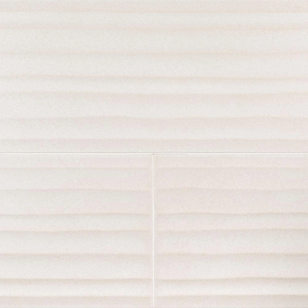 Ivory Lines 9.8 in. x 28.7 in. Matte Ceramic Wall Tile (15.71 sq. ft./Case) by Jeffrey Court 6 Ivory Lines 9.8 in. x 28.7 in. Matte Ceramic Wall Tile (15.71 sq. ft./Case) by Jeffrey Court - Image 4
