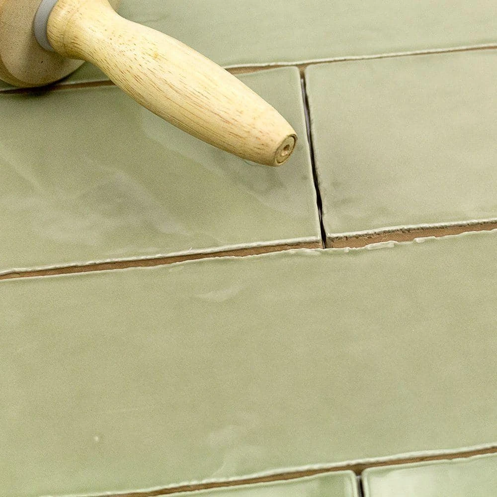 Catalina Kale 3 in. x 12 in. x 8 mm Polished Ceramic Subway Wall Tile (10.76 sq.ft./case) by Ivy Hill Tile 4 Catalina Kale 3 in. x 12 in. x 8 mm Polished Ceramic Subway Wall Tile (10.76 sq.ft./case) by Ivy Hill Tile - Image 2