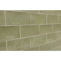 Catalina Kale 3 in. x 6 in. Polished Ceramic Subway Wall Tile (5.38 sq.ft./case) by Ivy Hill Tile 13 Catalina Kale 3 in. x 6 in. Polished Ceramic Subway Wall Tile (5.38 sq.ft./case) by Ivy Hill Tile -Tile Elegant Shop kale ivy hill tile ceramic tile ext3rd101723 1f 1000