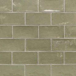 Catalina Kale 3 in. x 6 in. Polished Ceramic Subway Wall Tile (5.38 sq.ft./case) by Ivy Hill Tile 11 Catalina Kale 3 in. x 6 in. Polished Ceramic Subway Wall Tile (5.38 sq.ft./case) by Ivy Hill Tile -Tile Elegant Shop kale ivy hill tile ceramic tile ext3rd101723 c3 1000