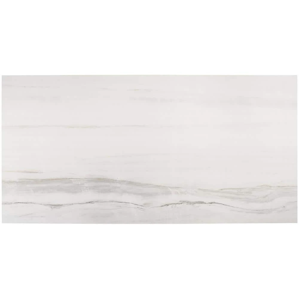 Essential Marble Lasa 24 in. x 48 in. Porcelain Floor and Wall Tile (15.49 sq. ft./Case) by Ivy Hill Tile 6 Essential Marble Lasa 24 in. x 48 in. Porcelain Floor and Wall Tile (15.49 sq. ft./Case) by Ivy Hill Tile - Image 4
