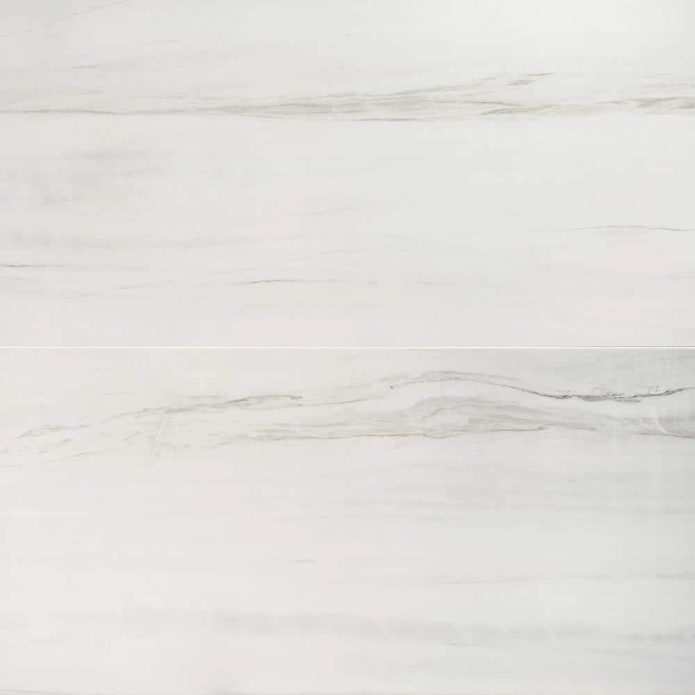 Essential Marble Lasa 24 in. x 48 in. Porcelain Floor and Wall Tile (15.49 sq. ft./Case) by Ivy Hill Tile 3 Essential Marble Lasa 24 in. x 48 in. Porcelain Floor and Wall Tile (15.49 sq. ft./Case) by Ivy Hill Tile