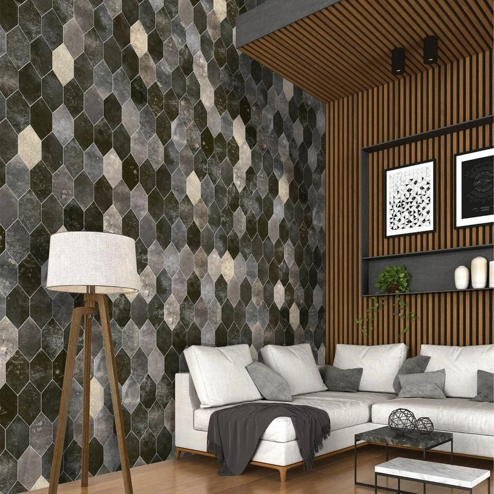 Merci Hex Magma 6.69 in. x 12.99 in. Matte Porcelain Floor and Wall Tile (8.39 sq. ft./Case) by Ivy Hill Tile 10 Merci Hex Magma 6.69 in. x 12.99 in. Matte Porcelain Floor and Wall Tile (8.39 sq. ft./Case) by Ivy Hill Tile - Image 8