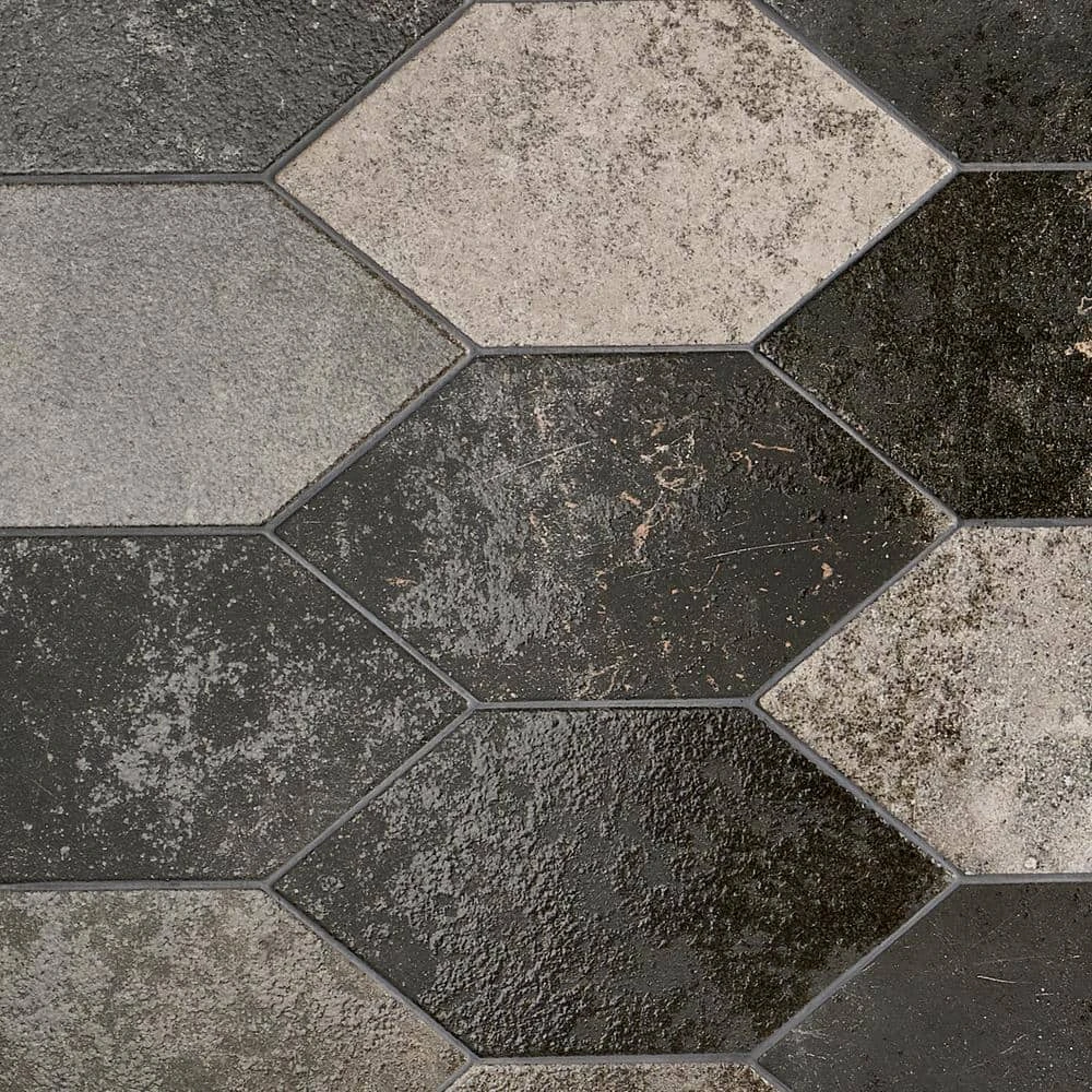 Merci Hex Magma 6.69 in. x 12.99 in. Matte Porcelain Floor and Wall Tile (8.39 sq. ft./Case) by Ivy Hill Tile 5 Merci Hex Magma 6.69 in. x 12.99 in. Matte Porcelain Floor and Wall Tile (8.39 sq. ft./Case) by Ivy Hill Tile - Image 3