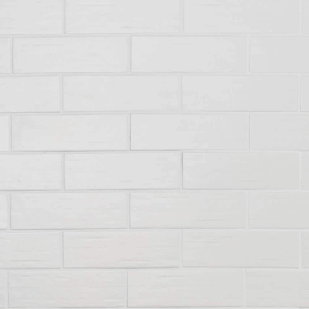 Crux Matte White 2.81 in. x 8.75 in. Matte Porcelain Subway Wall Tile (7.52 sq. ft./Case) by Ivy Hill Tile 6 Crux Matte White 2.81 in. x 8.75 in. Matte Porcelain Subway Wall Tile (7.52 sq. ft./Case) by Ivy Hill Tile - Image 4