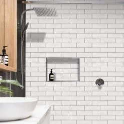 Crux Matte White 2.81 in. x 8.75 in. Matte Porcelain Subway Wall Tile (7.52 sq. ft./Case) by Ivy Hill Tile 18 Crux Matte White 2.81 in. x 8.75 in. Matte Porcelain Subway Wall Tile (7.52 sq. ft./Case) by Ivy Hill Tile -Tile Elegant Shop matte white ivy hill tile porcelain tile ext3rd106996 fa 1000