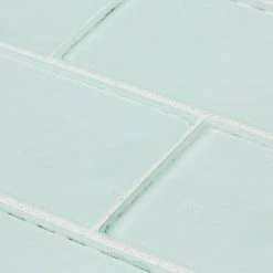 Morning Mist Blue 3 in. x 6 in. Subway Glossy Glass Wall Tile (10 sq. ft./Case) by Jeffrey Court 10 Morning Mist Blue 3 in. x 6 in. Subway Glossy Glass Wall Tile (10 sq. ft./Case) by Jeffrey Court -Tile Elegant Shop mist blue jeffrey court glass tile 99504 1d 1000
