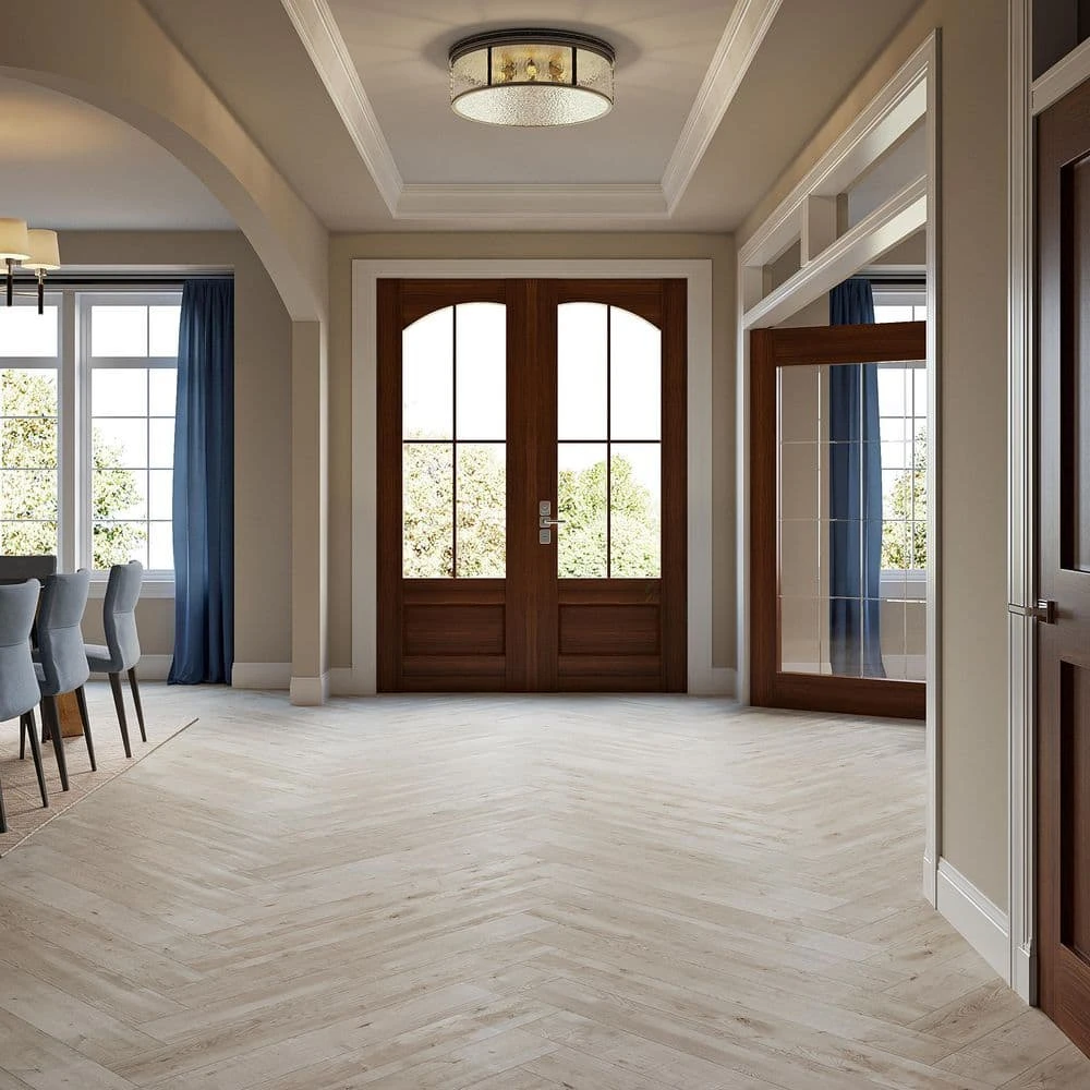 Lexington 28 mil 6 in. W x 48 in. Misty Sky Glue-Down Waterproof Luxury Vinyl Plank Flooring (20 sq. ft./case) by Ivy Hill Tile 5 Lexington 28 mil 6 in. W x 48 in. Misty Sky Glue-Down Waterproof Luxury Vinyl Plank Flooring (20 sq. ft./case) by Ivy Hill Tile - Image 3