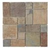 Rust Block Medley 11.75 in. x 11.75 in. Slate Wall and Floor Mosaic Tile (0.938 sq. ft./Each) by Jeffrey Court 1 Rust Block Medley 11.75 in. x 11.75 in. Slate Wall and Floor Mosaic Tile (0.938 sq. ft./Each) by Jeffrey Court -Tile Elegant Shop multi color jeffrey court mosaic tile 99124 64 1000