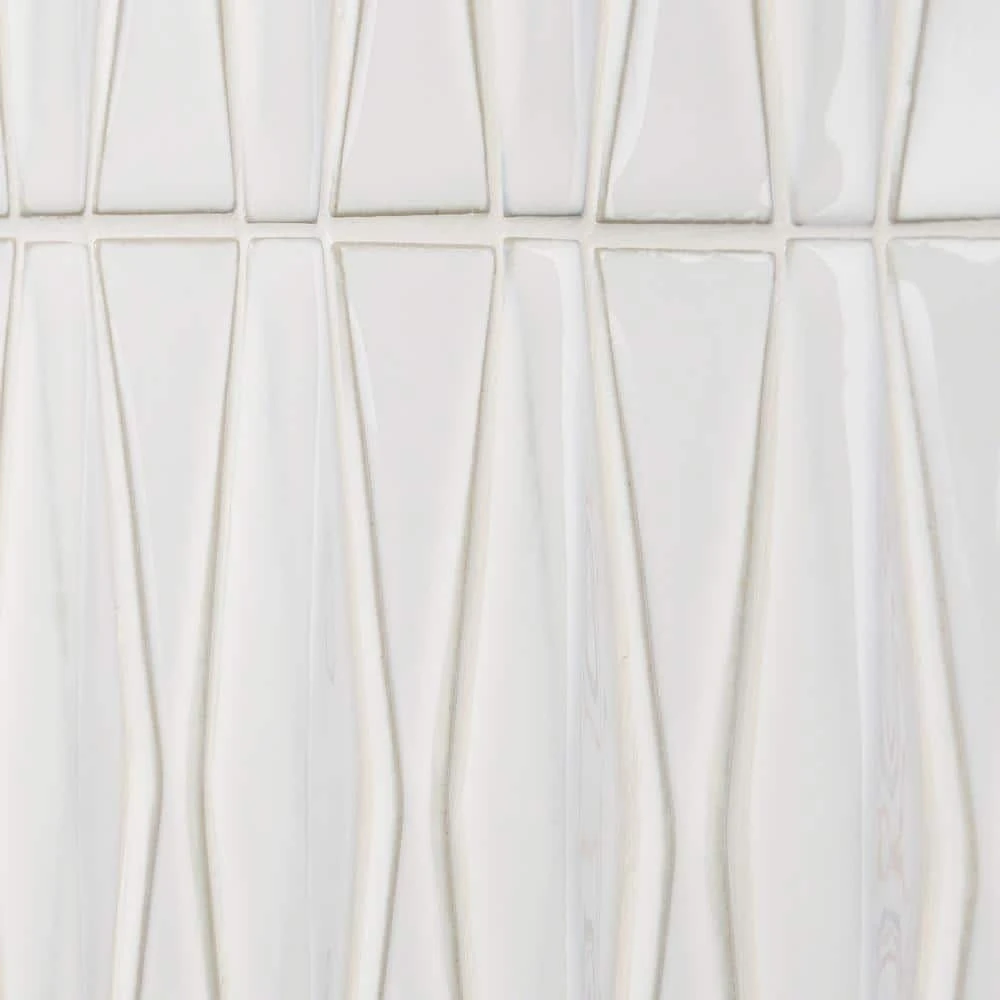 Delphi Harlequin Natural White 13 in. x 16 in. Polished Ceramic Mosaic Tile (1.41 sq. ft./Sheet) by Ivy Hill Tile 5 Delphi Harlequin Natural White 13 in. x 16 in. Polished Ceramic Mosaic Tile (1.41 sq. ft./Sheet) by Ivy Hill Tile - Image 3