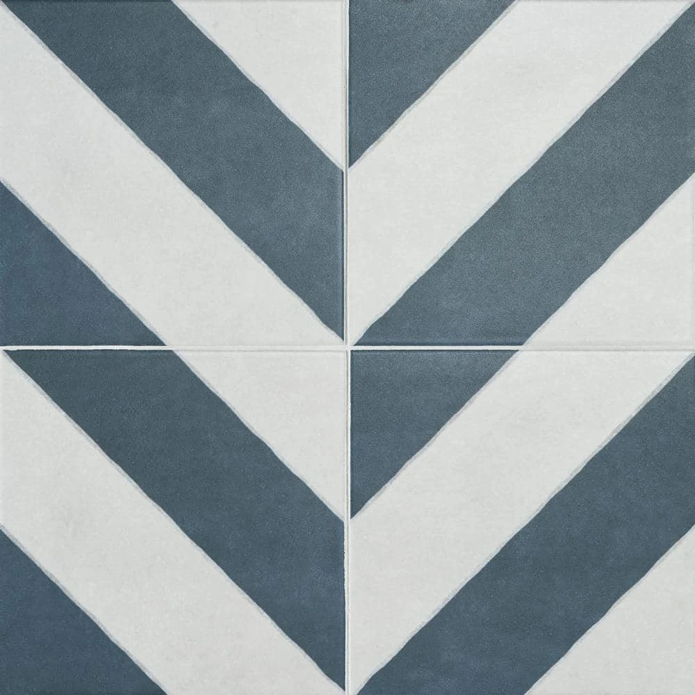 Anya Navy Diagonal Square 9 in. x 9 in. Glazed Porcelain Floor and Wall Tile (10.76 sq. ft./Case) by Ivy Hill Tile 8 Anya Navy Diagonal Square 9 in. x 9 in. Glazed Porcelain Floor and Wall Tile (10.76 sq. ft./Case) by Ivy Hill Tile - Image 6