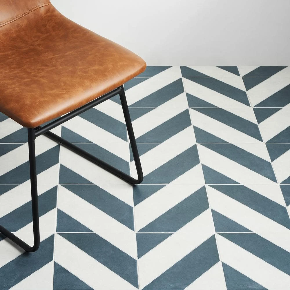 Anya Navy Diagonal Square 9 in. x 9 in. Glazed Porcelain Floor and Wall Tile (10.76 sq. ft./Case) by Ivy Hill Tile 5 Anya Navy Diagonal Square 9 in. x 9 in. Glazed Porcelain Floor and Wall Tile (10.76 sq. ft./Case) by Ivy Hill Tile - Image 3