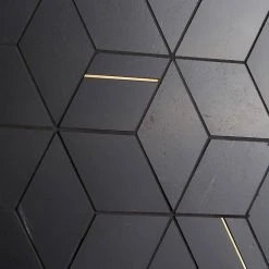 Utopia Nero 13.58 in. x 11.73 in. Polished Marble and Brass Wall Mosaic Tile (1.11 sq. ft./Each) by Ivy Hill Tile 13 Utopia Nero 13.58 in. x 11.73 in. Polished Marble and Brass Wall Mosaic Tile (1.11 sq. ft./Each) by Ivy Hill Tile -Tile Elegant Shop nero ivy hill tile marble tile ext3rd106523 4f 1000