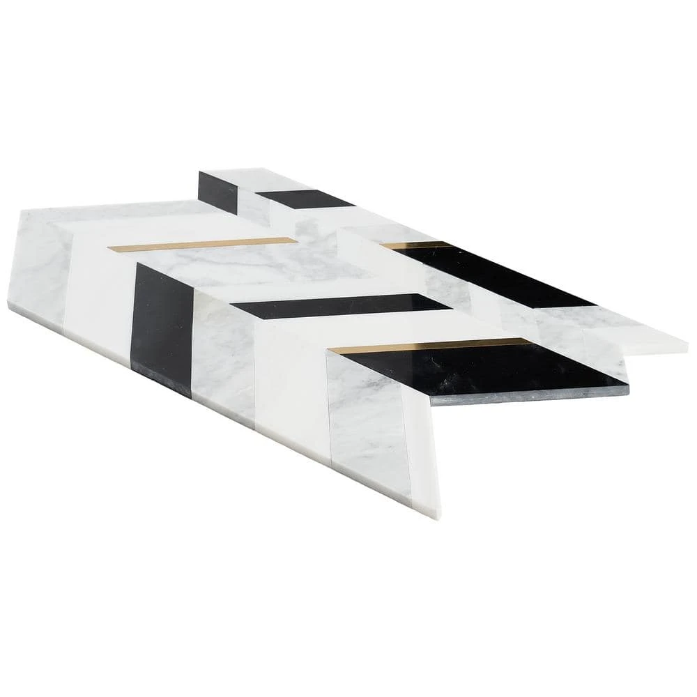 Tyra Nero 11.81 in. x 18.89 in. Polished Marble Wall Mosaic Tile (1.55 sq. ft./Each) by Ivy Hill Tile 7 Tyra Nero 11.81 in. x 18.89 in. Polished Marble Wall Mosaic Tile (1.55 sq. ft./Each) by Ivy Hill Tile - Image 5