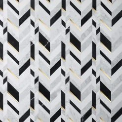Tyra Nero 11.81 in. x 18.89 in. Polished Marble Wall Mosaic Tile (1.55 sq. ft./Each) by Ivy Hill Tile