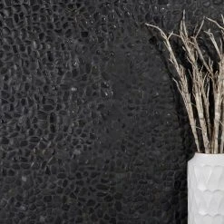 3D Pebble Rock Jet Black 12 in. x 12 in. x 10 mm Marble Mosaic Floor and Wall Tile by Ivy Hill Tile 11 3D Pebble Rock Jet Black 12 in. x 12 in. x 10 mm Marble Mosaic Floor and Wall Tile by Ivy Hill Tile -Tile Elegant Shop obsidian black ivy hill tile marble tile ext3rd100679 4f 1000
