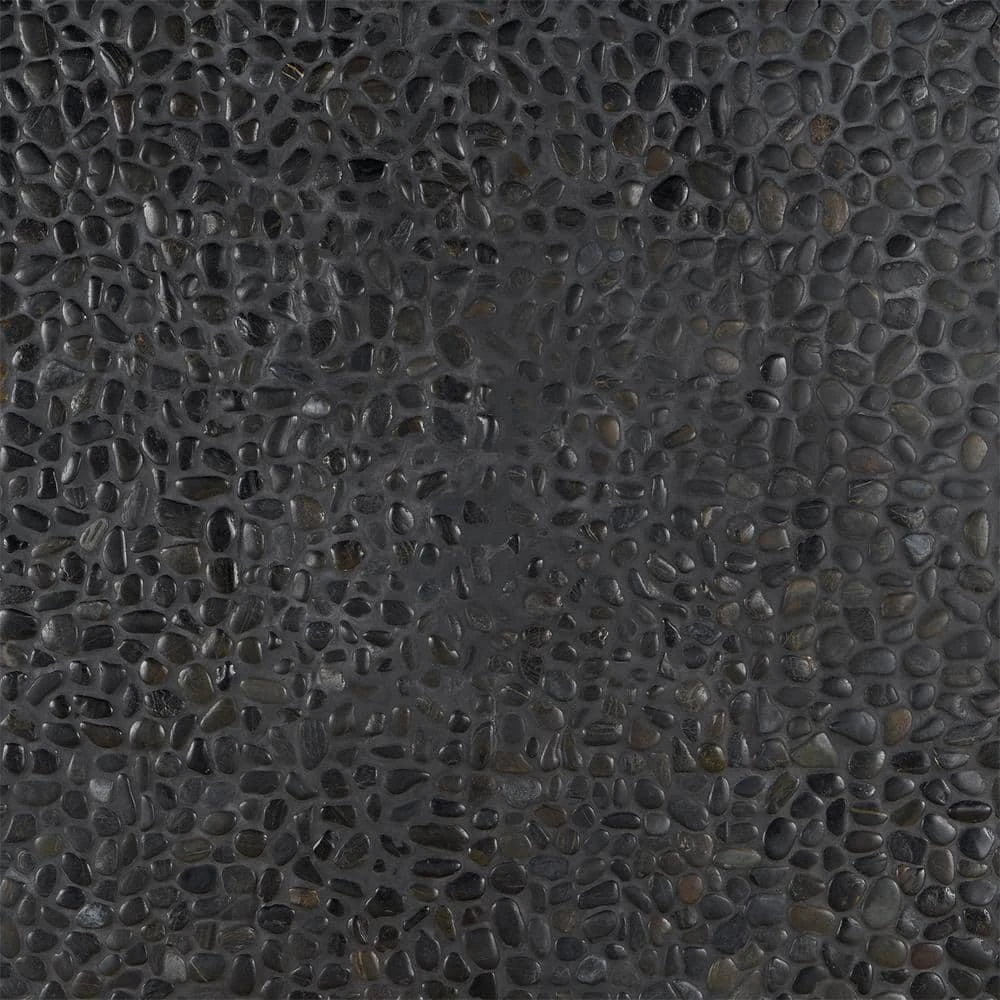 3D Pebble Rock Jet Black 12 in. x 12 in. x 10 mm Marble Mosaic Floor and Wall Tile by Ivy Hill Tile 3 3D Pebble Rock Jet Black 12 in. x 12 in. x 10 mm Marble Mosaic Floor and Wall Tile by Ivy Hill Tile