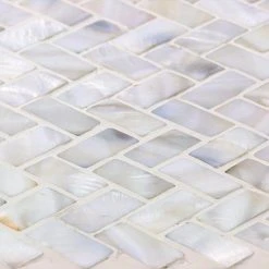 Pacific White Herringbone 11.81 in. x 11.81 in. Pearl Shell Mosaic Tile by Ivy Hill Tile 12 Pacific White Herringbone 11.81 in. x 11.81 in. Pearl Shell Mosaic Tile by Ivy Hill Tile -Tile Elegant Shop pearl ivy hill tile glass tile ext3rd102056 a0 1000