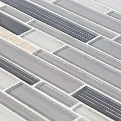 Platinum Pearl Pencil 10.625 in. x 12 in. Interlocking Quartz and Glass Mosaic Tile (8.85 sq. ft./Case) by Jeffrey Court 11 Platinum Pearl Pencil 10.625 in. x 12 in. Interlocking Quartz and Glass Mosaic Tile (8.85 sq. ft./Case) by Jeffrey Court -Tile Elegant Shop pearl jeffrey court mosaic tile 99602 1d 1000