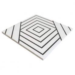 Script Line Positive 7.87 in. x 7.87 in. Matte Porcelain Floor and Wall Tile (10.32 sq. ft./Case) by Ivy Hill Tile -Tile Elegant Shop positive ivy hill tile porcelain tile ext3rd107109 4f 1000