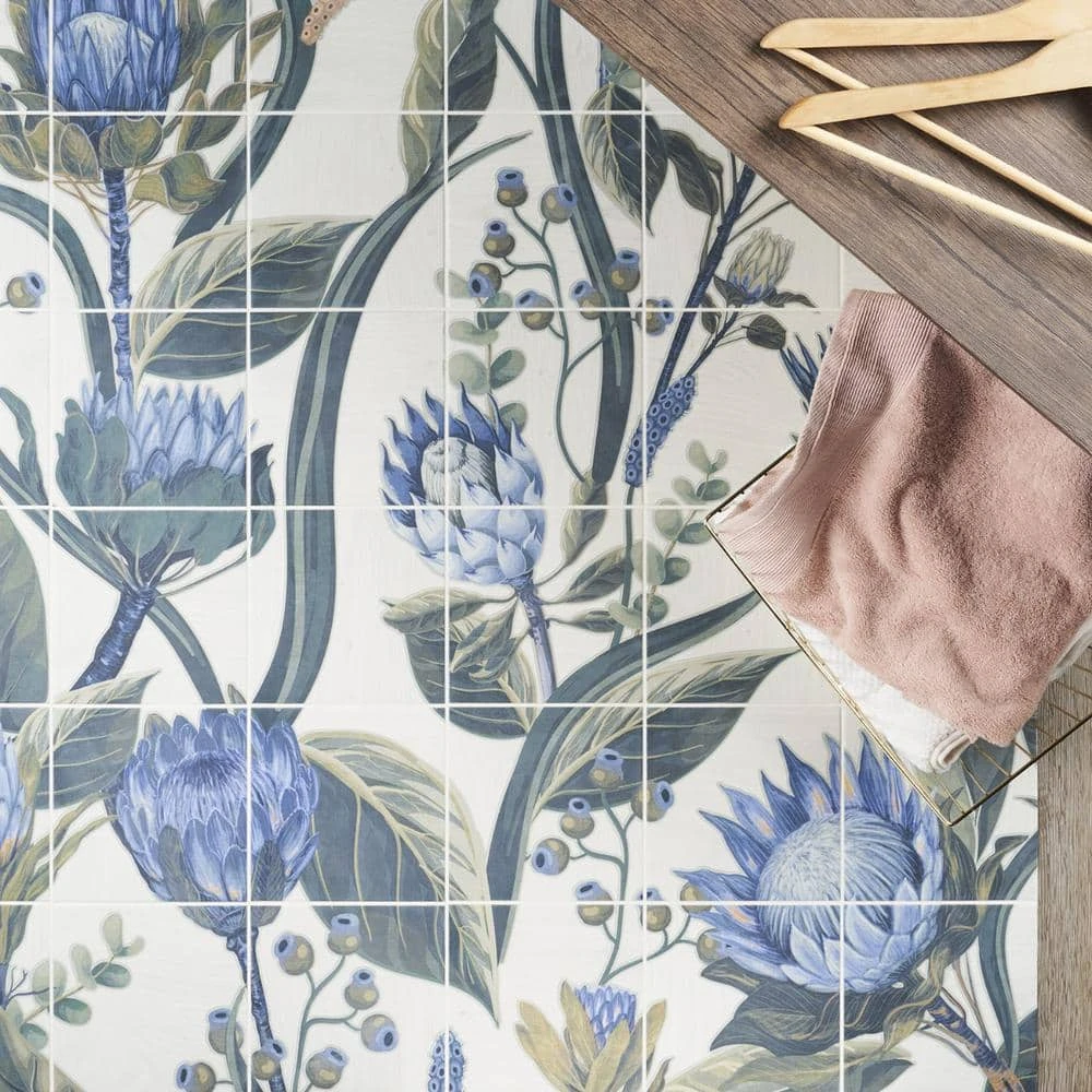Angela Harris Native Protea 7.87 in. x 7.87 in. Matte Porcelain Floor and Wall Mural Tile (15.49 sq. ft./Case) by Ivy Hill Tile 6 Angela Harris Native Protea 7.87 in. x 7.87 in. Matte Porcelain Floor and Wall Mural Tile (15.49 sq. ft./Case) by Ivy Hill Tile - Image 4