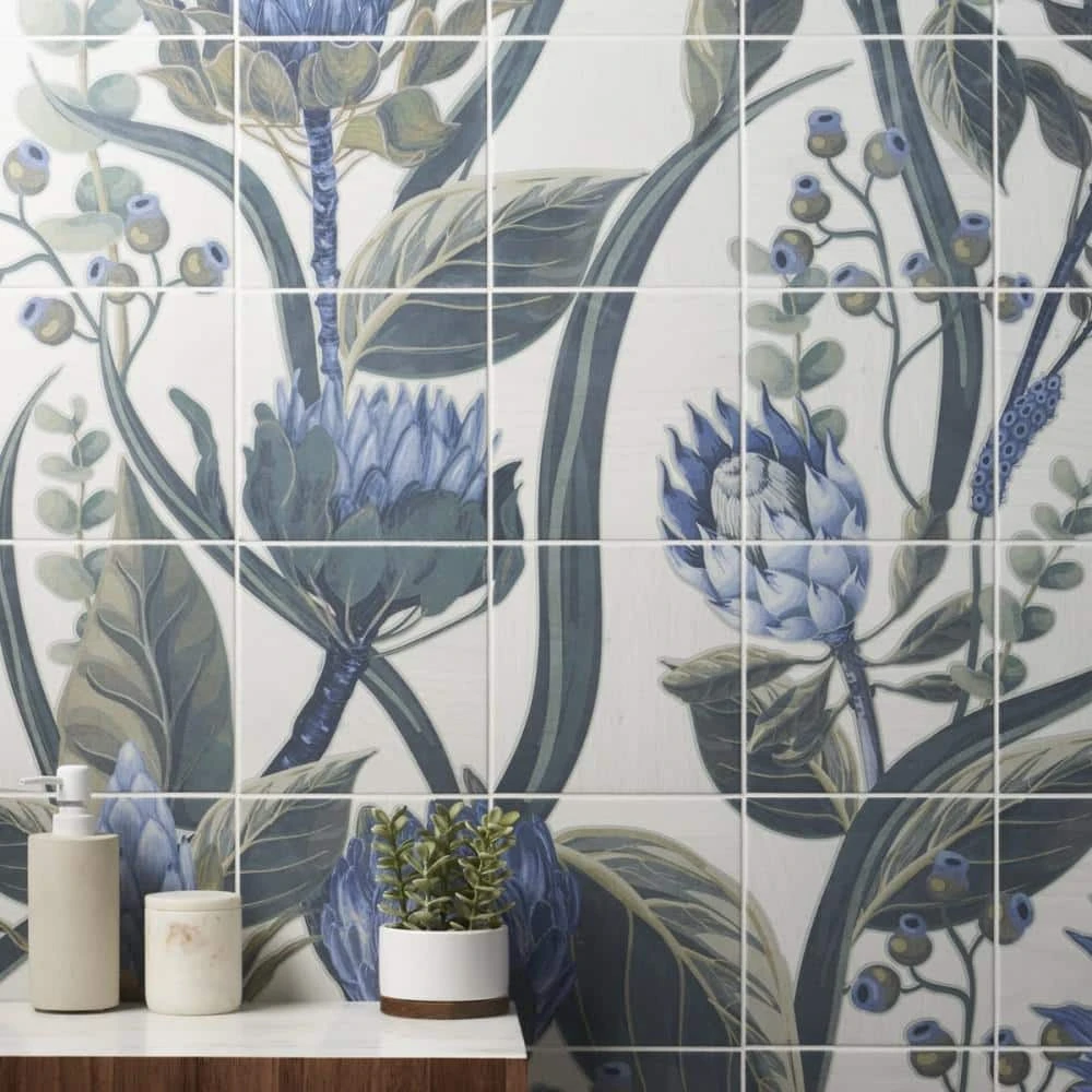 Angela Harris Native Protea 7.87 in. x 7.87 in. Matte Porcelain Floor and Wall Mural Tile (15.49 sq. ft./Case) by Ivy Hill Tile 4 Angela Harris Native Protea 7.87 in. x 7.87 in. Matte Porcelain Floor and Wall Mural Tile (15.49 sq. ft./Case) by Ivy Hill Tile - Image 2