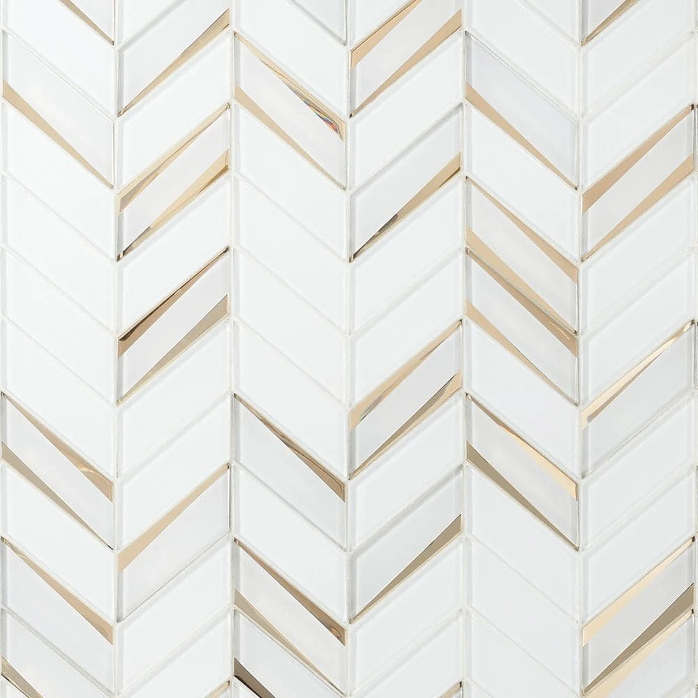 Mogo Roma 10.98 in. x 13.62 in. Polished Glass Mosaic Tile (1.03 sq. ft./Each) by Ivy Hill Tile 5 Mogo Roma 10.98 in. x 13.62 in. Polished Glass Mosaic Tile (1.03 sq. ft./Each) by Ivy Hill Tile - Image 3