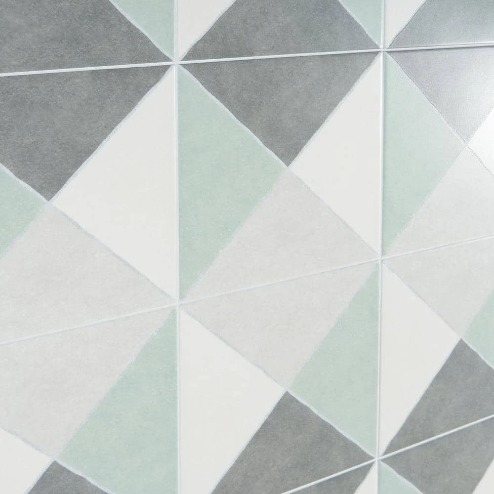 Anya Sage Diamond Square 9 in. x 9 in. Matte Porcelain Floor and Wall Tile (10.76 sq. ft./Case) by Ivy Hill Tile 7 Anya Sage Diamond Square 9 in. x 9 in. Matte Porcelain Floor and Wall Tile (10.76 sq. ft./Case) by Ivy Hill Tile - Image 5