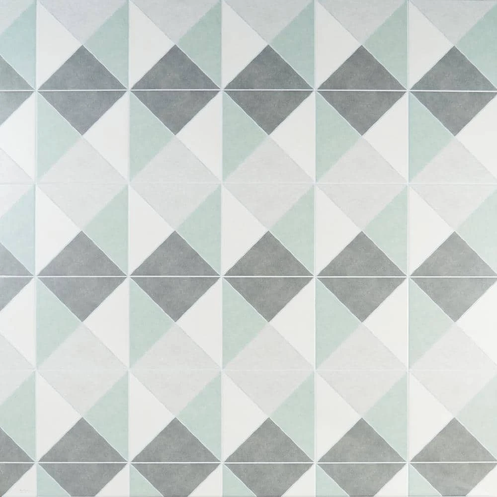 Anya Sage Diamond Square 9 in. x 9 in. Matte Porcelain Floor and Wall Tile (10.76 sq. ft./Case) by Ivy Hill Tile 6 Anya Sage Diamond Square 9 in. x 9 in. Matte Porcelain Floor and Wall Tile (10.76 sq. ft./Case) by Ivy Hill Tile - Image 4