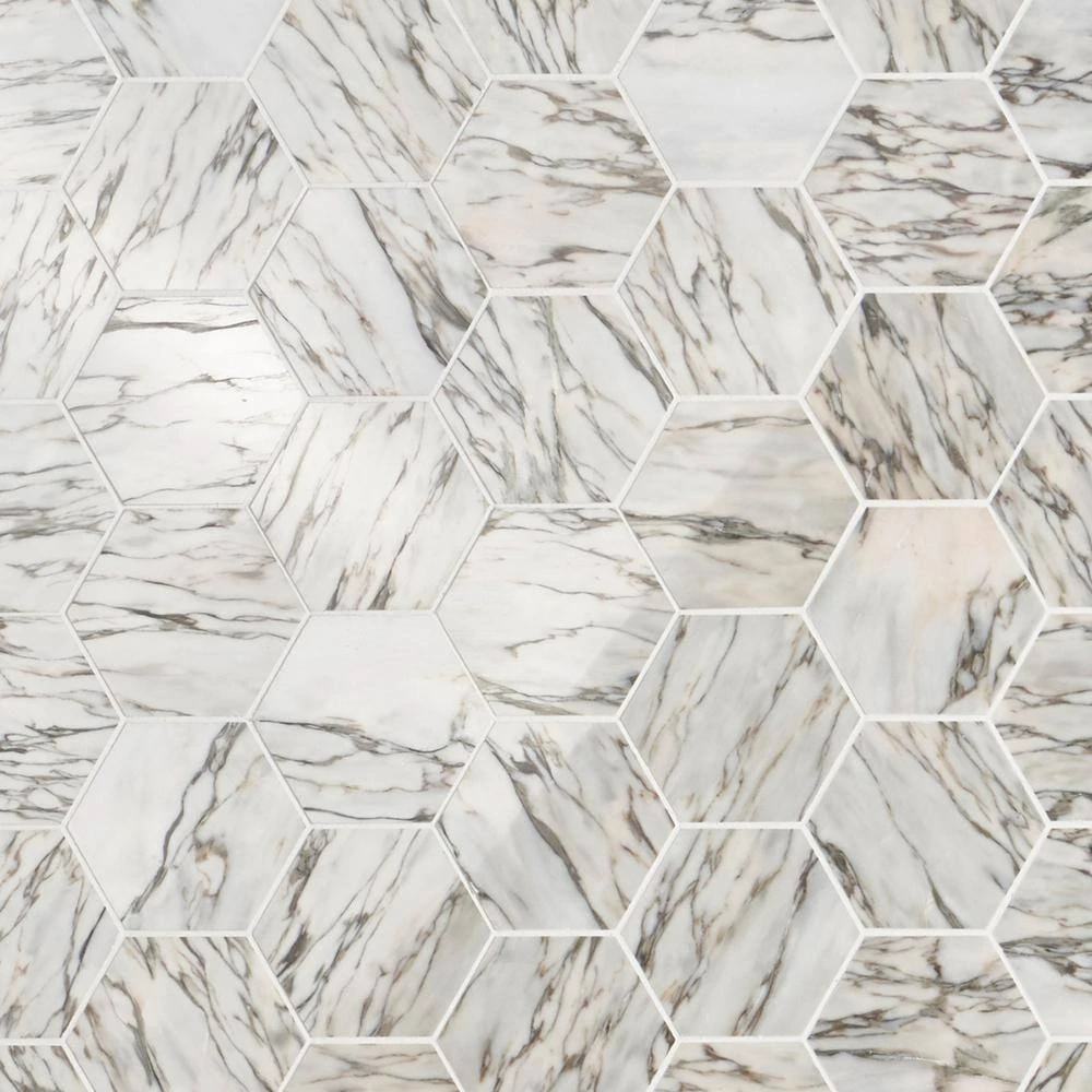 Alia Salazar 11.5 in. x 13.97 in. Polished Marble Mosaic Tile (0.87 sq. ft./Each) by Ivy Hill Tile 8 Alia Salazar 11.5 in. x 13.97 in. Polished Marble Mosaic Tile (0.87 sq. ft./Each) by Ivy Hill Tile - Image 6