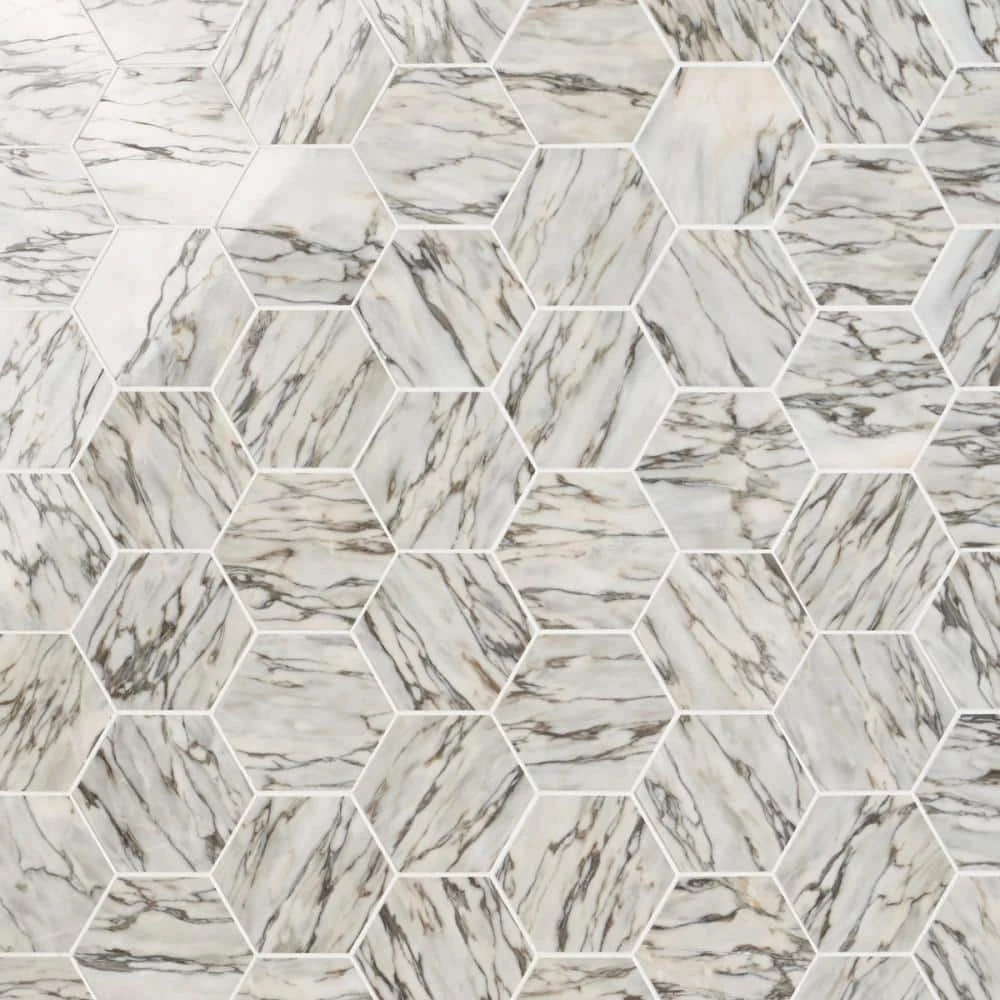 Alia Salazar 11.5 in. x 13.97 in. Polished Marble Mosaic Tile (0.87 sq. ft./Each) by Ivy Hill Tile 3 Alia Salazar 11.5 in. x 13.97 in. Polished Marble Mosaic Tile (0.87 sq. ft./Each) by Ivy Hill Tile