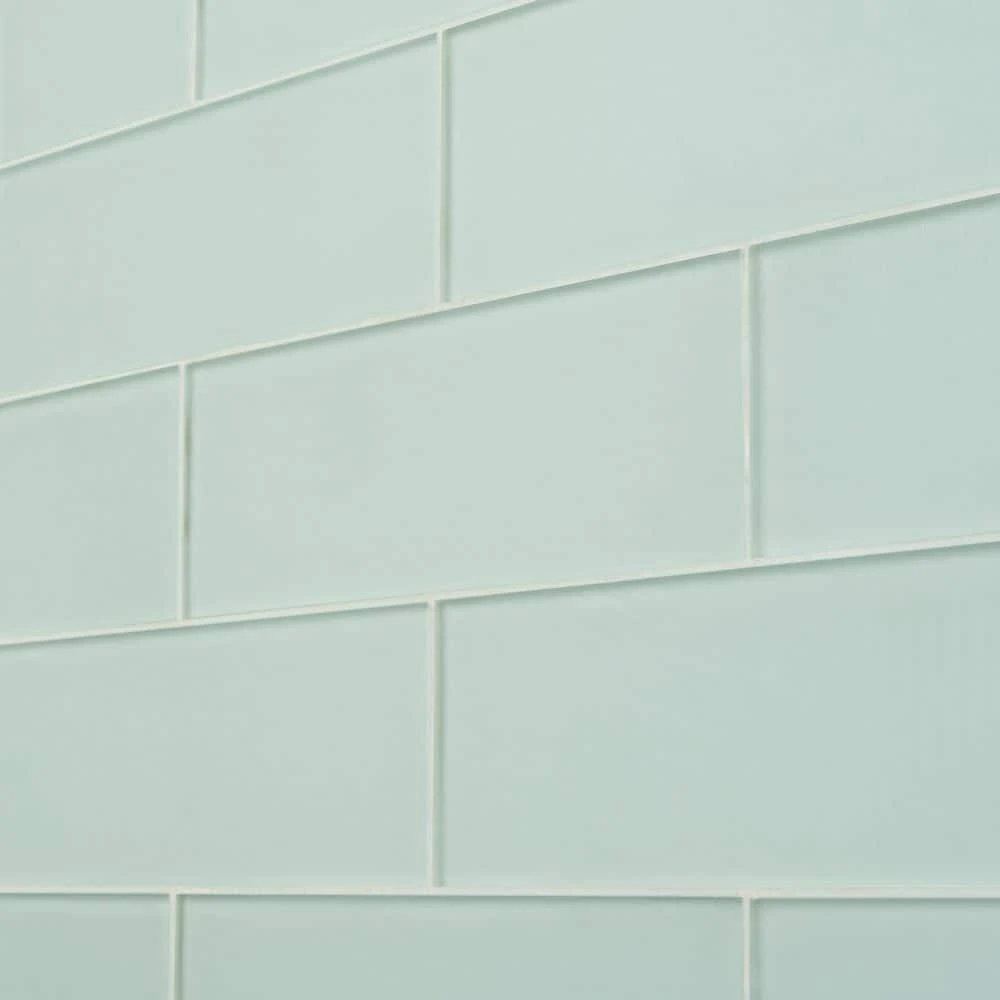 Contempo Seafoam Frosted 4 in. x 12 in. Glass Tile (15 pieces 5 sq.ft/Box) by Ivy Hill Tile 5 Contempo Seafoam Frosted 4 in. x 12 in. Glass Tile (15 pieces 5 sq.ft/Box) by Ivy Hill Tile - Image 3